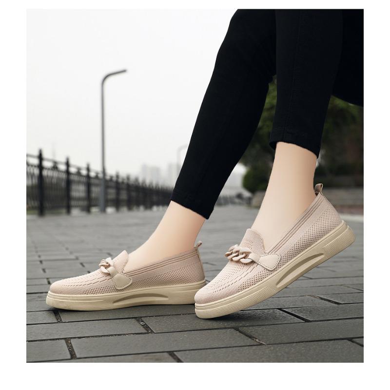 Новая женская обувь. Удобная обувь для мам Flyknit. Удобные женские одинарные туфли.