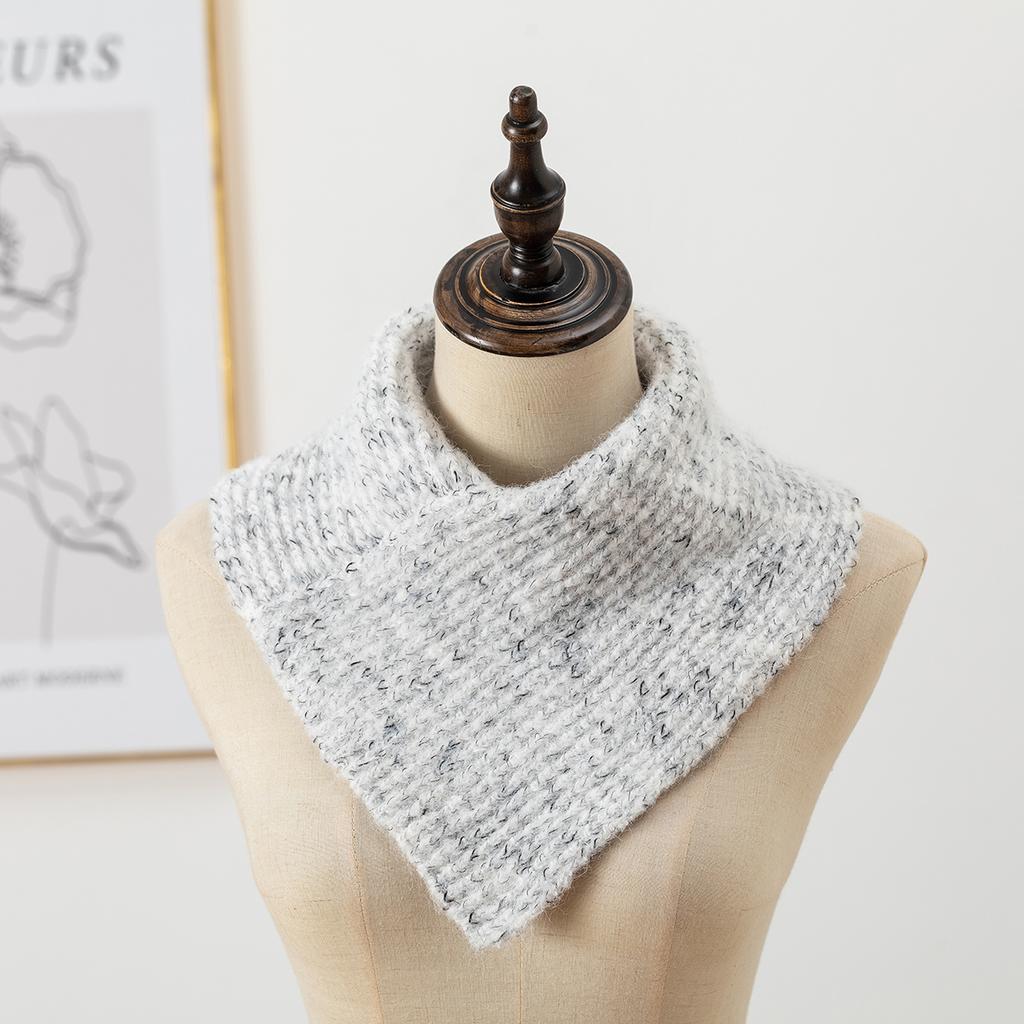 Knitted Fake Collar Woman Winter Keep Warm Ring Scarf Neck Protection Detachable Collar Female Soft Muffler