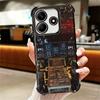 Aviation Aeroplane Pilot Cockpit Plating Phone Case For Xiaomi Redmi Note 14 15 Pro Plus 13 12 11 11S 11T 10 9S 9 5G Anti-Fall A