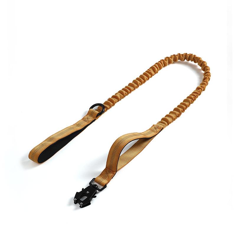 Tactical Adjustable Dog Collar & Leash - Outdoor Explosion-Proof Training Collar.