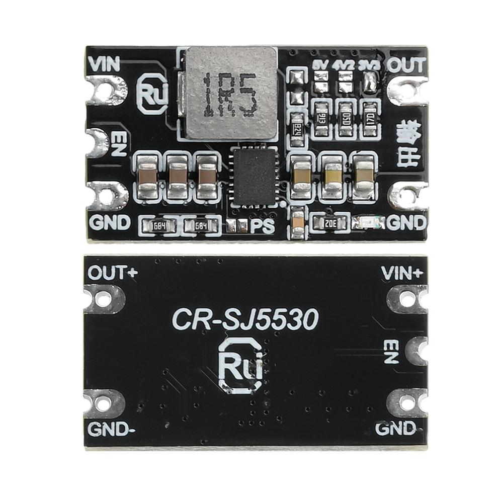 2 PCS DC-DC Boost Module 1.8-5.5V to 3.3V/4.2V/5V 3A Adjustable Output Low Ripple Boost Buck Constant Voltage Module