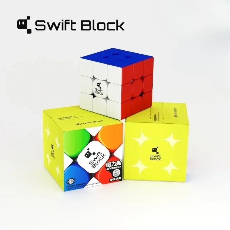 GAN Куб Swift Block 355s 3x3 Магнитный 3x3x3 Скоростной куб Магнитный Профессиональный Кубо GAN 355S 3x3 Обучающая игрушка