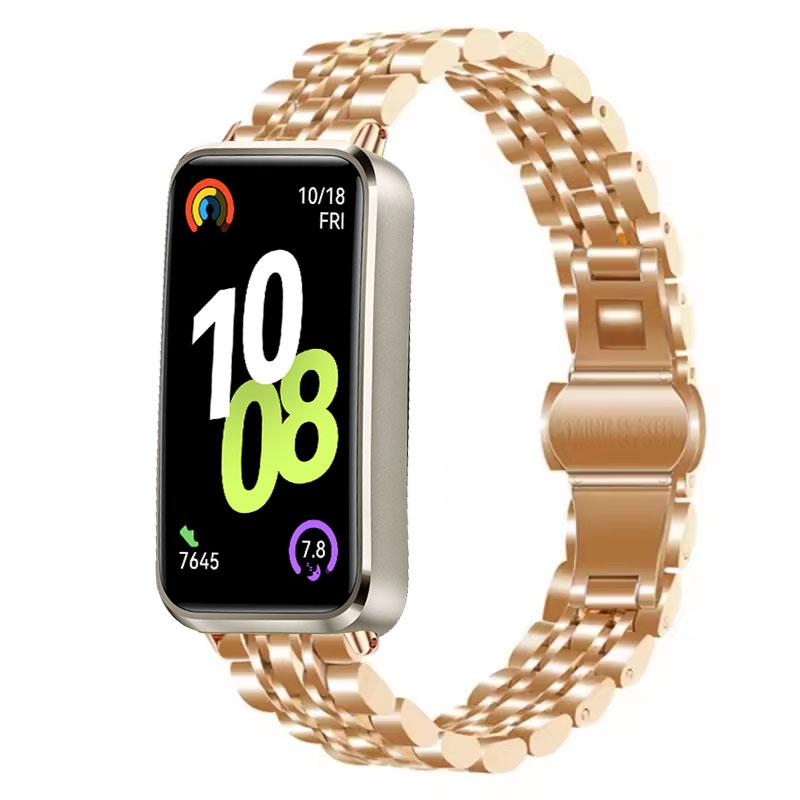 Металлический ремешок для Huawei Band 10 9 8 Умные часы Нержавеющая сталь Сменный браслет Наручный ремешок Для Huawei Band 8/9/10 Аксессуары