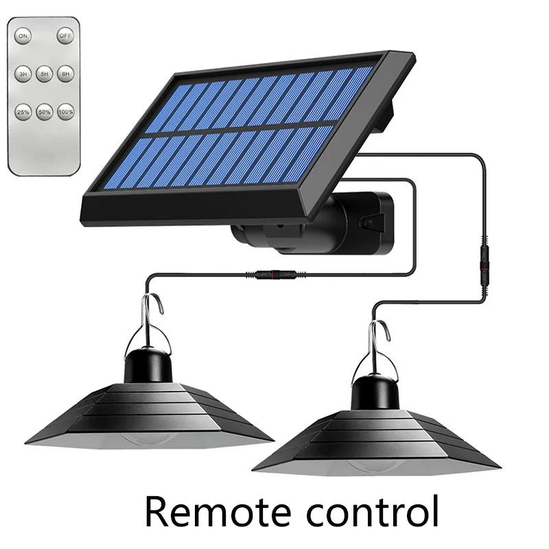 Solar Household Indoor Solar Light and Outdoor Solar Pendant Light Camping Outdoor Solar Lights One Drag Two Waterproof Lights