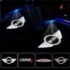 2pcs Car Door Logo Warning Welcome Lamp For Mini Cooper One S JCW R52 R58 R56 R59 R60 F55 F56 F60 U Car-styling Accessories