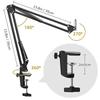 Adjustable Microphone Stand Desk Articulated Arm Boom Microfno Support Table Micro Bracket Holder for Broadcasting Recording