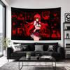 1 шт. Гобелен High School DxD Риас, Красный Эстетический Коллаж Настенный Декор, Крутой Аниме Девушка Гобелен для Декора Комнаты