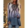 Женская футболка Native T shirt Женская мода футболки Индийский стиль футболка Туника Футболка с длинным рукавом Футболки Женские топы Винтаж