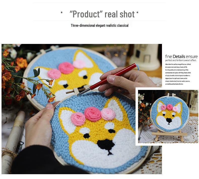 Детская вышивка Сузи «Пять злаков и бобов», мультяжная шерстяная картина на холсте