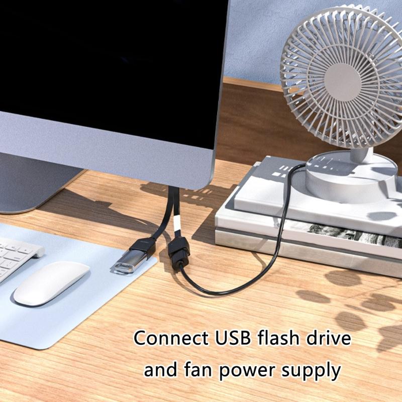 Двойной USB-разветвитель Кабель 1 штекер на 2 гнезда Удлинитель питания 90 градусов 480 Мбит/с Передача Для компьютера Автомобильное использование