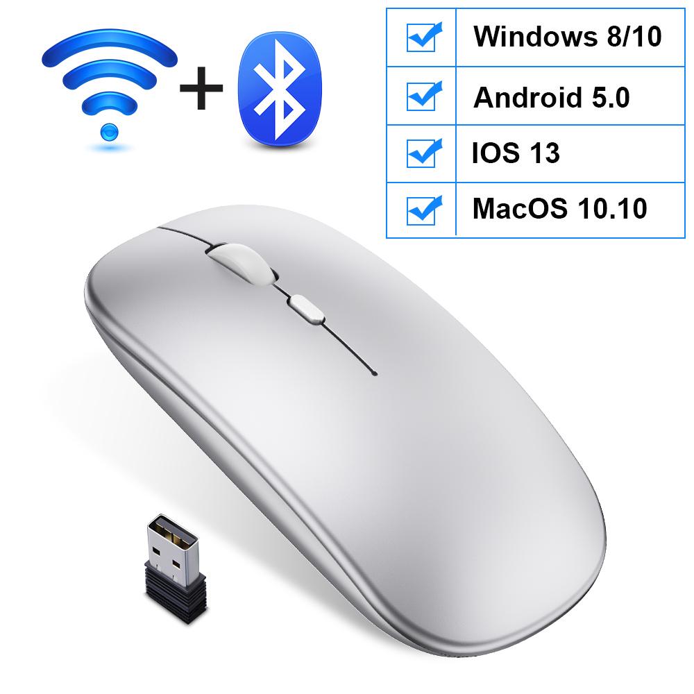 Wireless Mouse Bluetooth Mouse Rechargeable Computer Mice Ergonomic Silent Usb Optical Mause Gamer For Laptop Accessories Pc