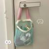 Portable Mesh Toiletry Bag Transparent Makeup Bag Dopamine Beach Bag
