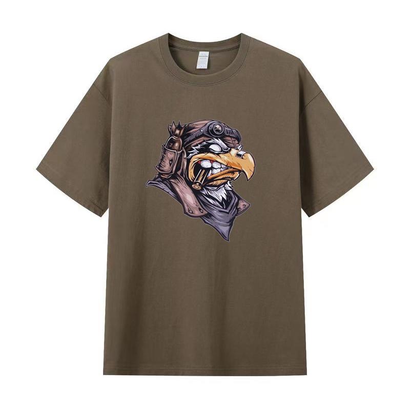 Летняя мужская футболка высокого качества из хлопка с короткими рукавами и принтом, женская футболка, модная спортивная рубашка, повседневный топ для бега