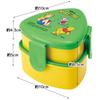 Skater Antibacterial Triangular Rice Ball Lunch Box Two Tiers 500ml Rice Ball Case Microwave Safe Cute Children Disney Winnie the Pooh Retro Pooh ONWT