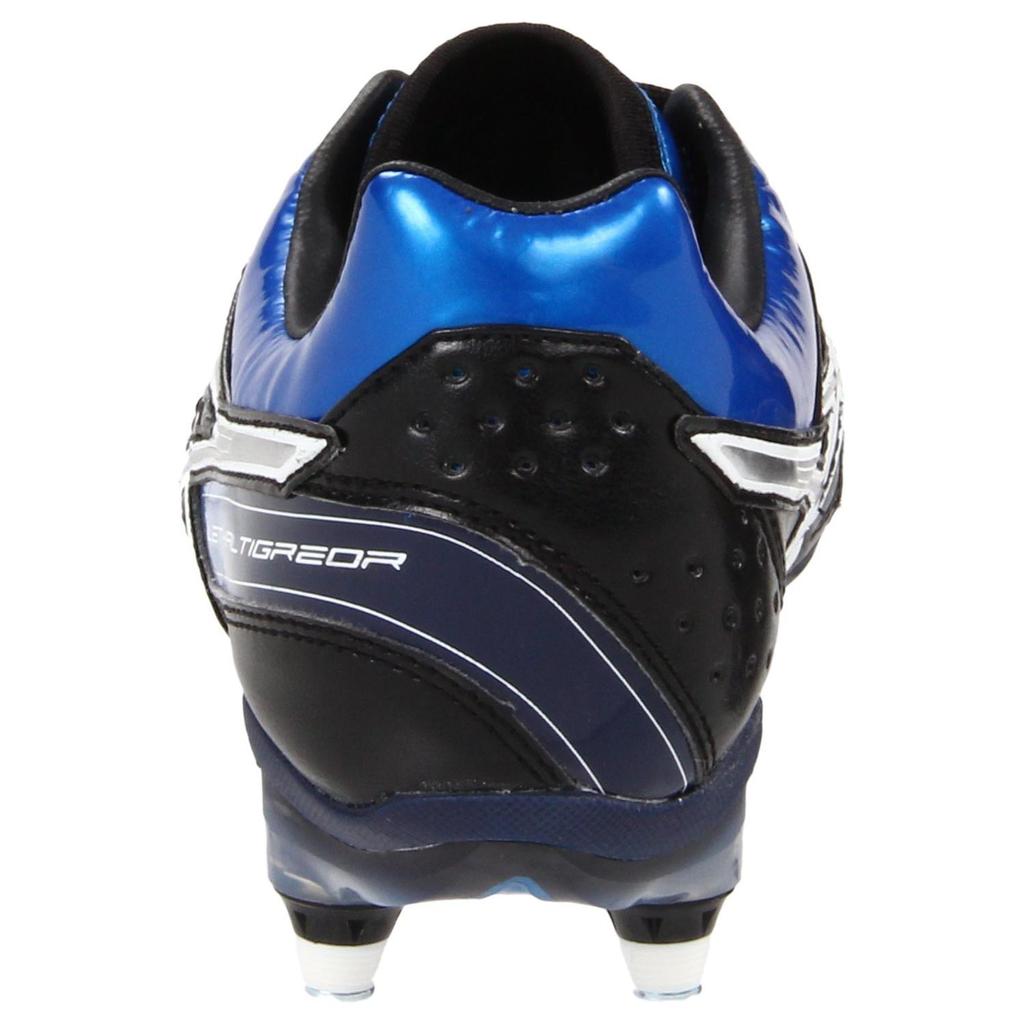 Asics Lethal Tigreor Comfortable Professional Stable SG (Metal Long Studs) Shock Absorbing Durable Soccer Shoes Men Soccer Shoes Blue Black P105L9-005