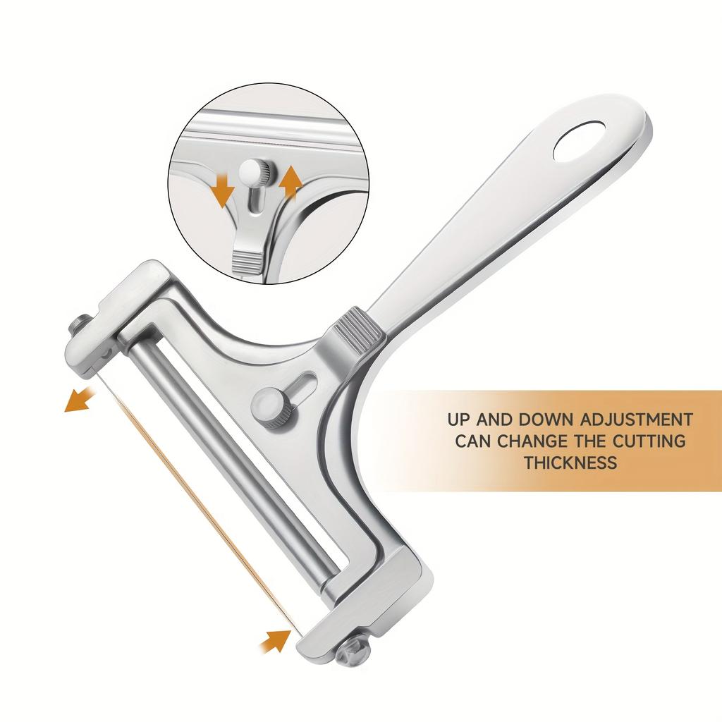 1 шт. Регулируемый слайсер для сыра - Простой в использовании, Идеальная нарезка каждый раз для приготовления пищи и развлечений