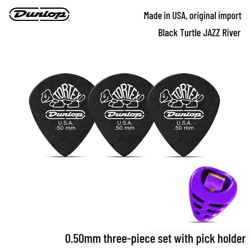 Six-Pack Dunlop Jazz3 Small Frosted Turtle Wood Guitar Picks