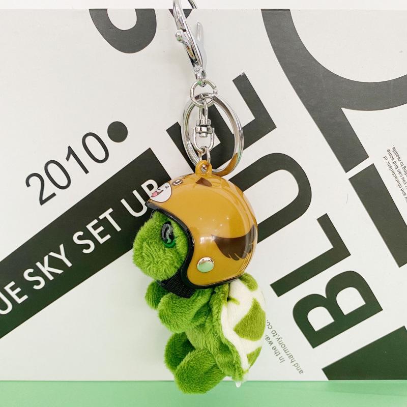 Turtle Island Cartoon Turtle Keychain: Plush Pendant & Bag Charm Doll