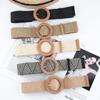 Summer Elastic Casual Wide Waist Belt Straw Belt Braided Waistbelt