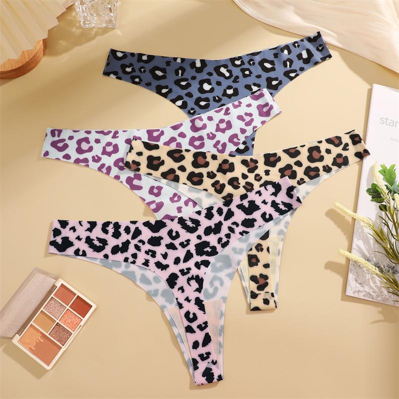 FINETOO Сексуальные трусики для женщин Butterfly T-back Comfort G-string Printed Underwear