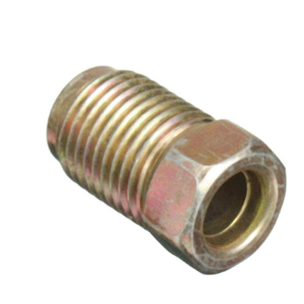 Durable 10mm x 1mm Screw Nuts for 3/16 Inch Metric Braking Tubes Metal Male Short Brake Pipe Nuts Kit Auto
