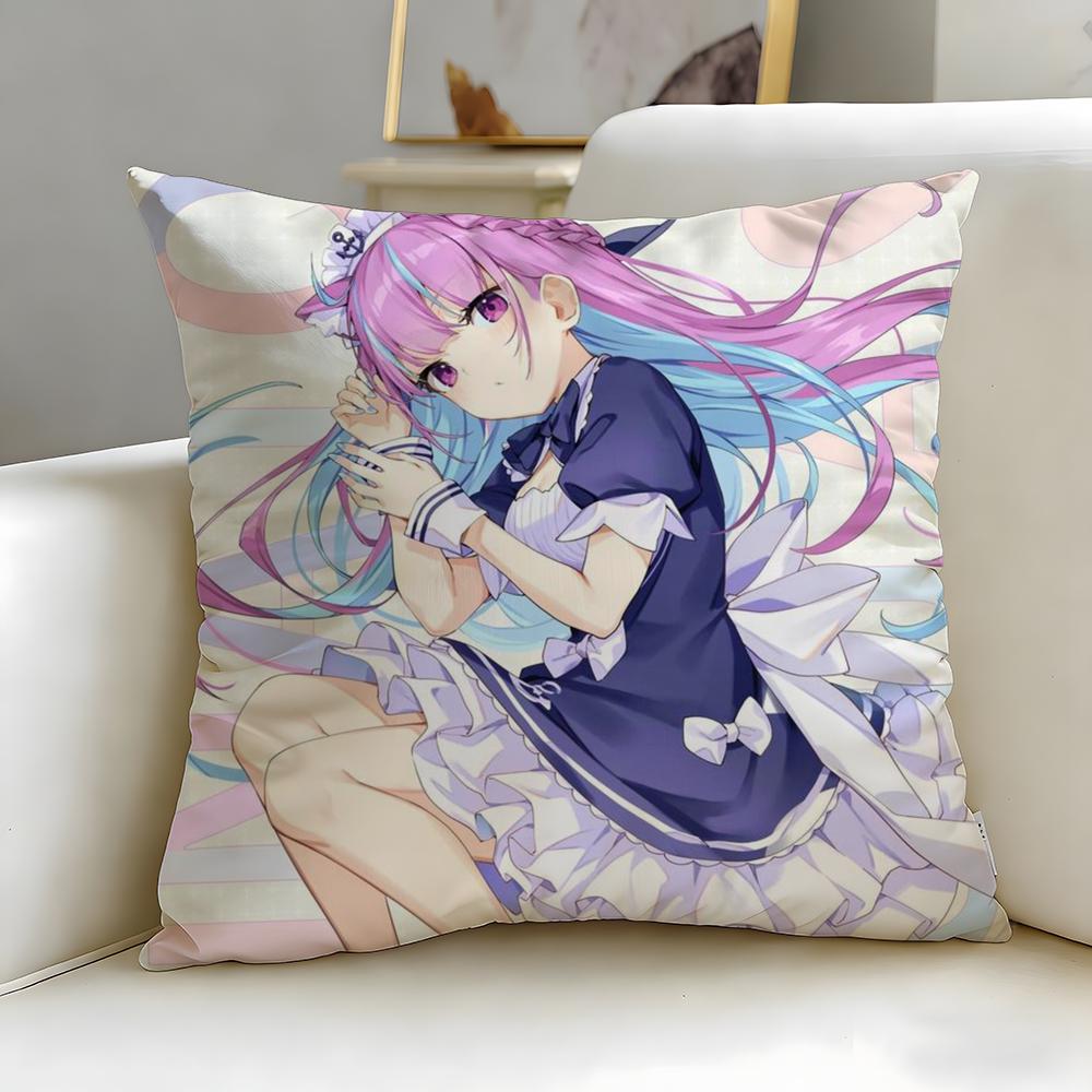 Trendy Mminato Aquaed Cushion Cover Soft EasyWash Pillow Case Versatile for Couch Bed Travel and Office