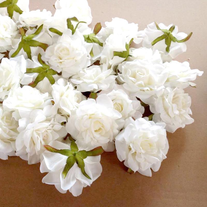 10 шт. искусственных цветов Real Touch, головка 10 см, венок своими руками, подарочная коробка, шелковые цветы для свадебных украшений, украшения стола для детского душа