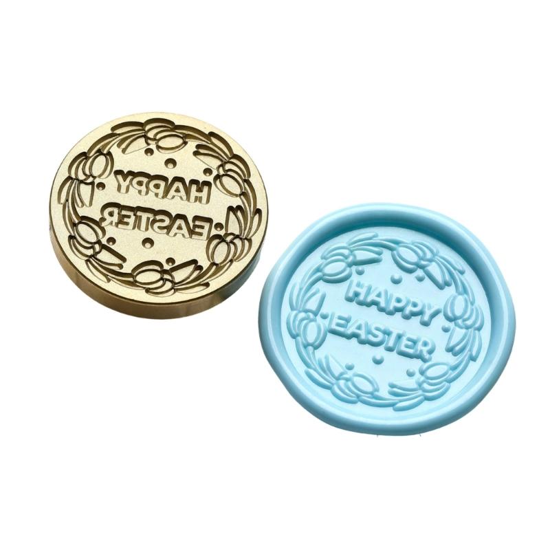 Easter Pattern Wax Stamp Head Replacement for Sealing Envelope Invitation Gift Cards Easter Greeting Card