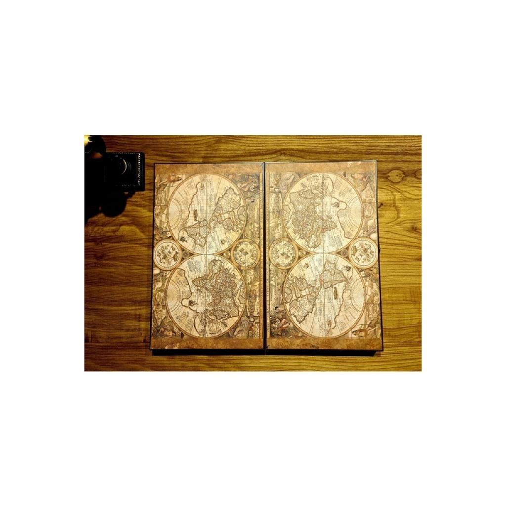 Персонализированный кожаный набор нард Антикварная карта Кожаный набор нард Роскошные кожаные нарды Специальное производство