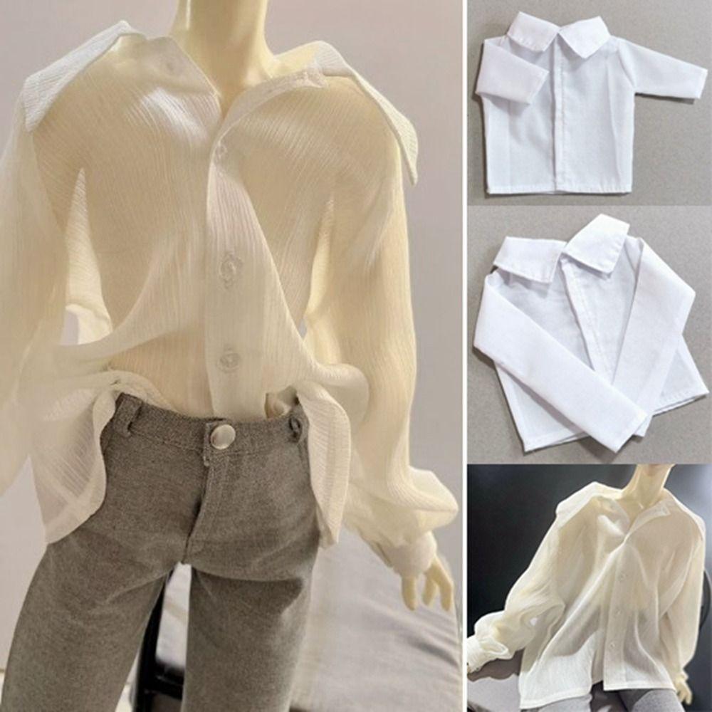 Casual Wears Long Sleeve Shirt for 1/3 1/4 1/6 BJD 30/45/60cm Dolls