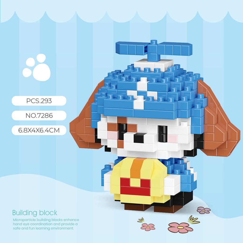 Mini Cartoon Cute Cat Dog Animals Models DIY Building Blocks Toys Micro Blocks Kit Christmas New Year Gifts Lucky Decor