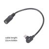 Угловой USB C (папа) на 5.5x2.1мм (мама) кабель питания 90 градусов, фиксированные выходные напряжения 9В 12В 15В 20В для светодиодов, роутера, вентилятора, динамика