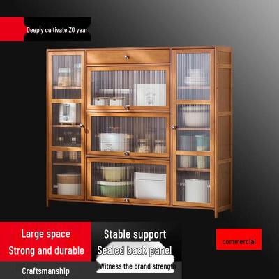 Современный отдельно стоящий шкаф для хранения с дверцами и ящиками