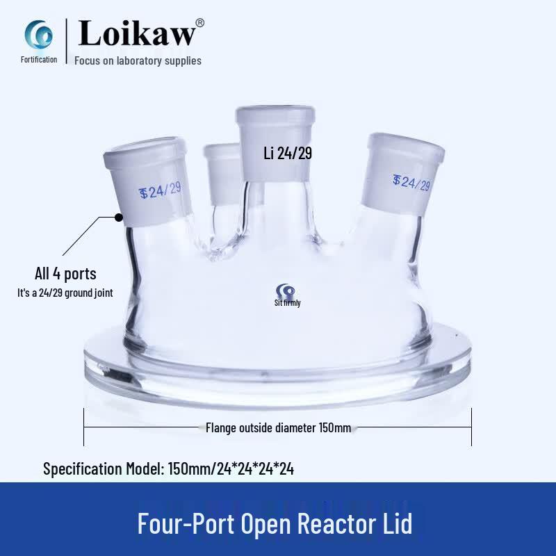 Laboratory Double-Layer Open Glass Reaction Flask