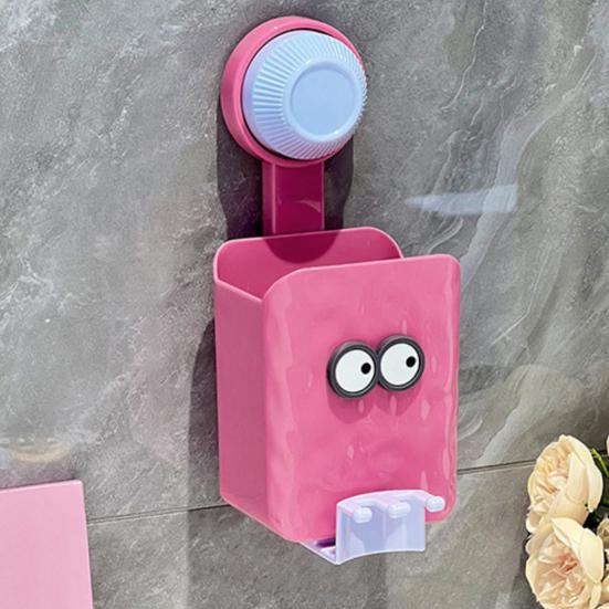 Настенный органайзер-подставка для зубных щеток с отделением для хранения, высокая грузоподъемность