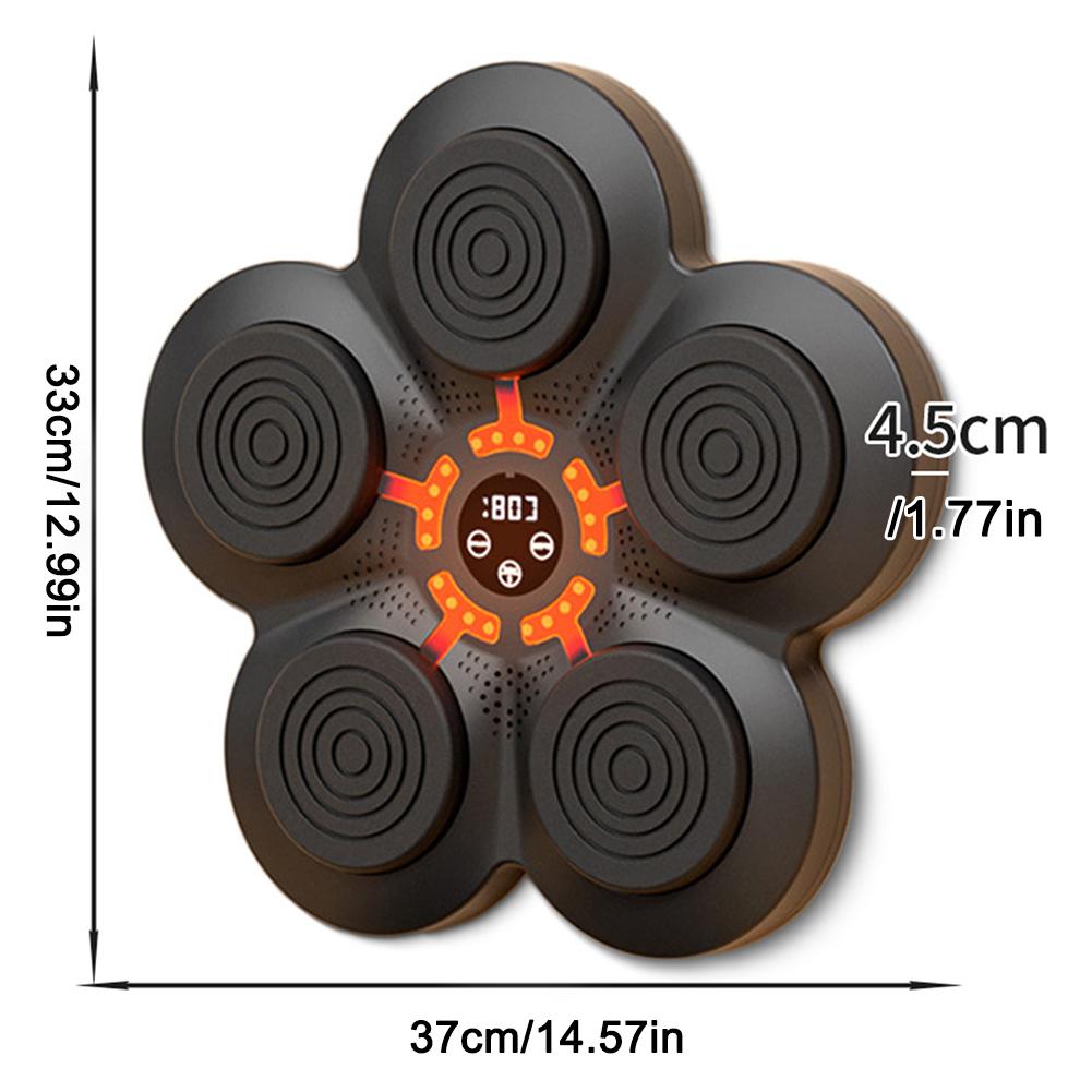 New Music Boxing Machine Boxing Training Punching Equipment BT Link Wall Mounted Boxing Wall Target for Kids Adults Exercise