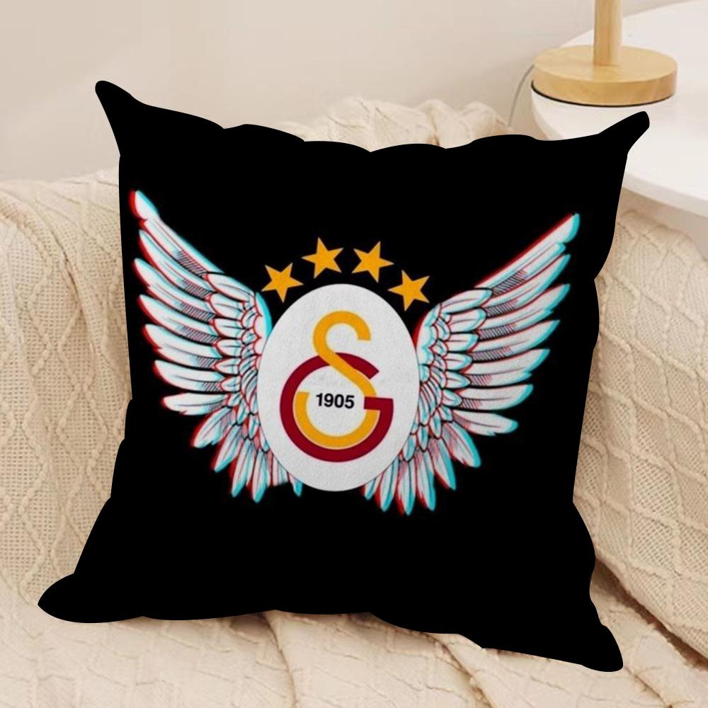 Чехол на подушку с логотипом клуба G-GalatasarayS, мягкая плюшевая ткань, двусторонний принт, чехол на диванную подушку для всех сезонов, декор для дома, подарок