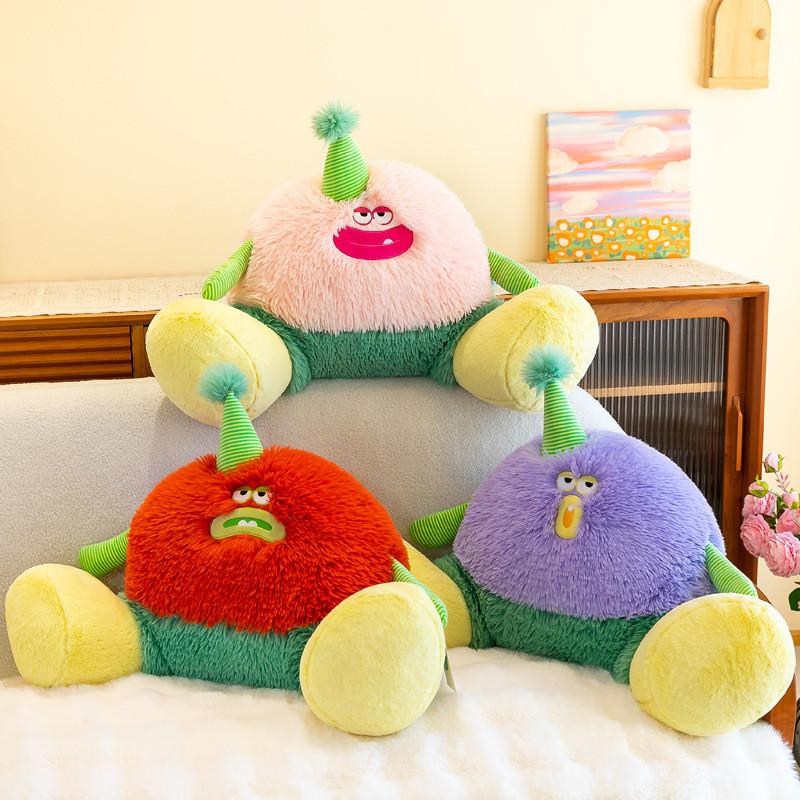 Soft Bigfoot Monster Plush Toy Doll Backrest Pillow Childrens Birthday Gift