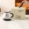 55 градусов постоянная температура чашка теплая чашка набор милый мультфильм панда керамическая кружка подарочный сувенир кофейная чашка