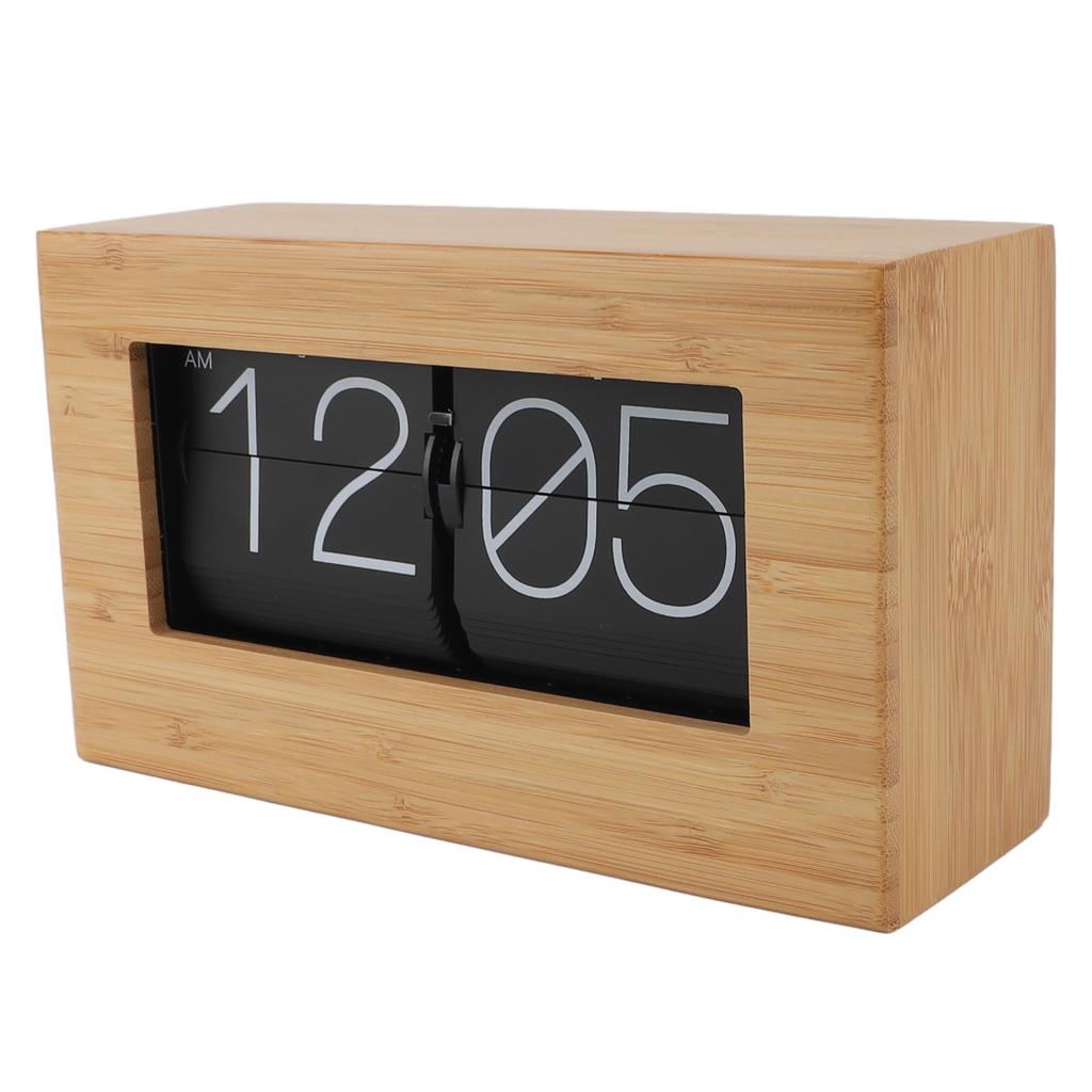 Автоматические переворачивающиеся часы, винтажные механические откидные часы с цифровым дисплеем на 12 часов для дома