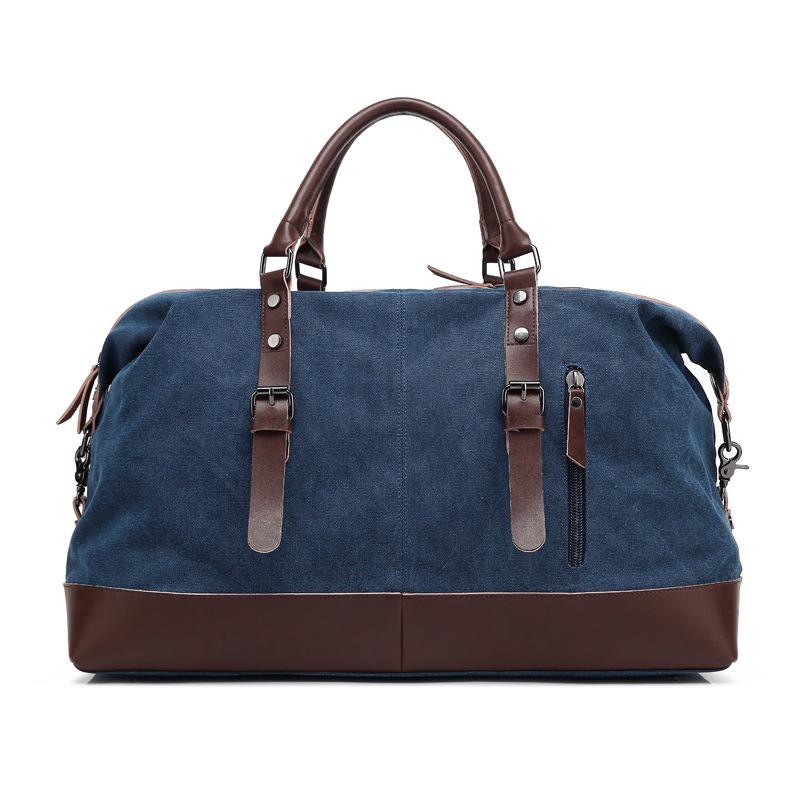 Stylish Large Capacity Unisex Travel Canvas Bag - Shoulder, Crossbody, and Handbag 3-in-1