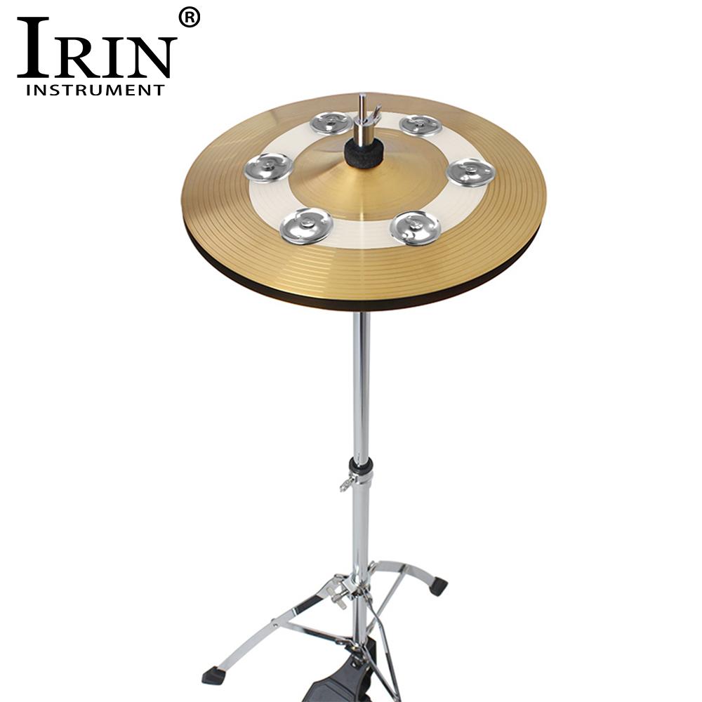 IRIN Кольцо для тарелок Колокольчики Тарелки Хай-хэт Бубен Барабанная установка Бубен Колокольчики из нержавеющей стали Аксессуары для ударных инструментов