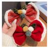 Lumito and Christmas Ribbon Santa Hat Hairpin Tree Bracelet 3-piece Set