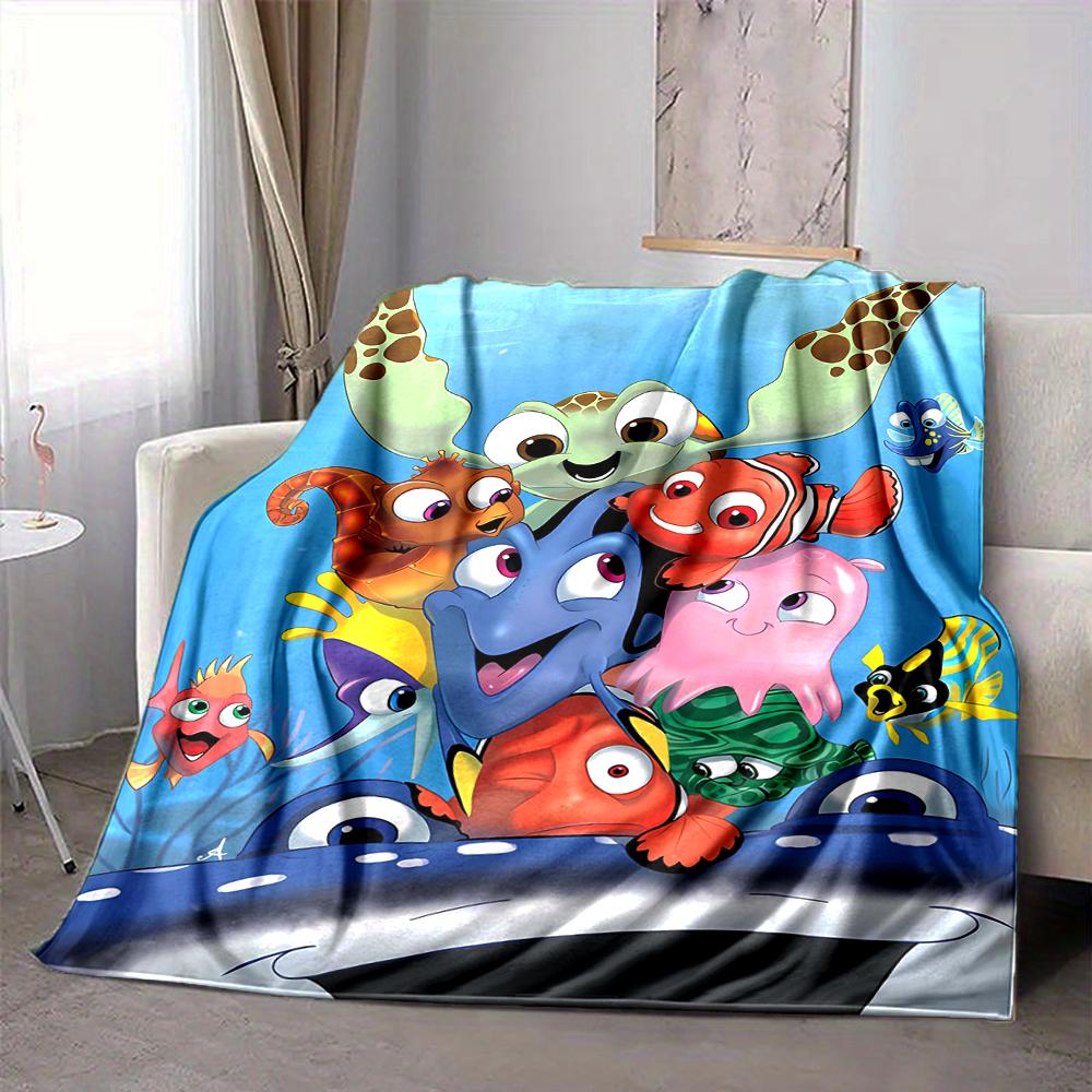 1Pc Nemo Adventure Blanket Soft And Comfortable Casual Warm Camping Travel Christmas Halloween Xmas Gift M924351