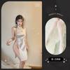 Sex underwear sexy neck hollow retro split mesh national style cheongsam sex suit