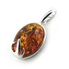 Les Trésors De Lily [N2185] - Silver Pendant 'Inspiration' Amber (rhodium-plated) - 16x12 Mm