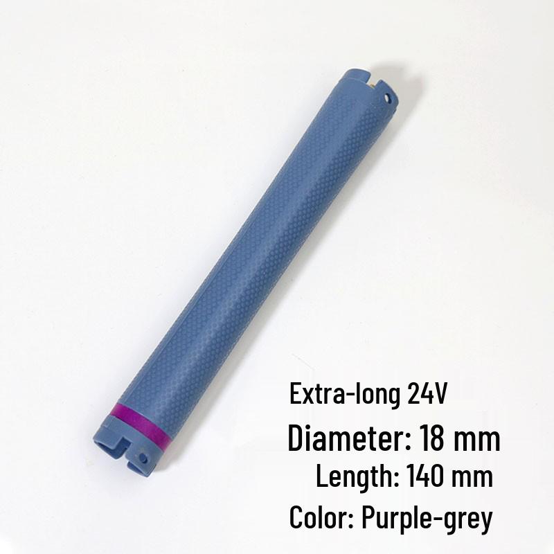 24V Long French Curl Perm Rods, 14cm, Double Hole Digital Curlers