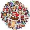 35pcs-50pcs Adventure Adventure Stickers Playful Skull Teacher Reward Stickers Stationery Stickers For Guitar Laptop Helmet