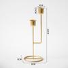 Modern Iron Candle Holder Ornaments Festival Home Decor Candlestick Holder Creative Gift Candle Stick Holder Tray for Friends