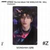 ATEEZ 2-й альбом WORLD EP.FIN WILL. Наклейка для фотокарты Z версия. КПОП К-ПОП